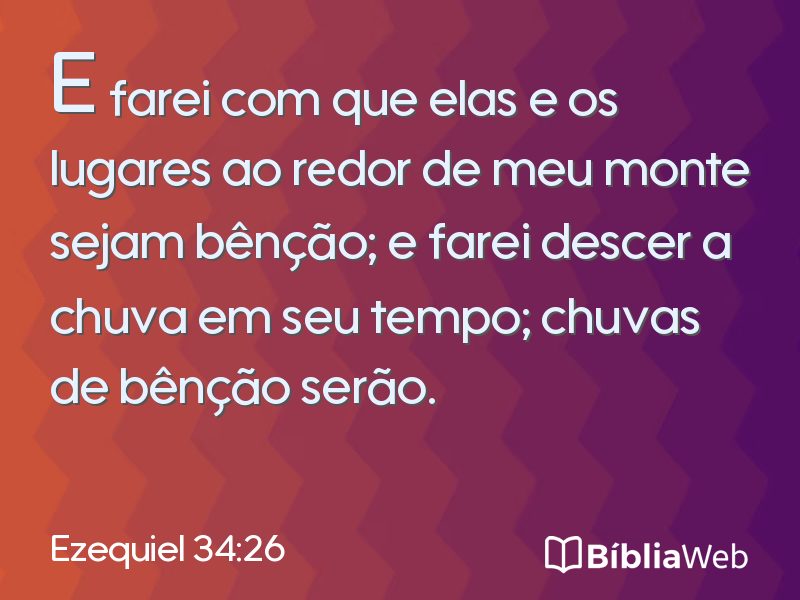 Ezequiel 34:26 em imagem para compartilhar