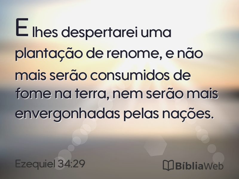 Ezequiel 34:29 em imagem para compartilhar