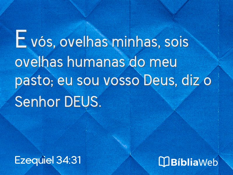 Ezequiel 34:31 em imagem para compartilhar