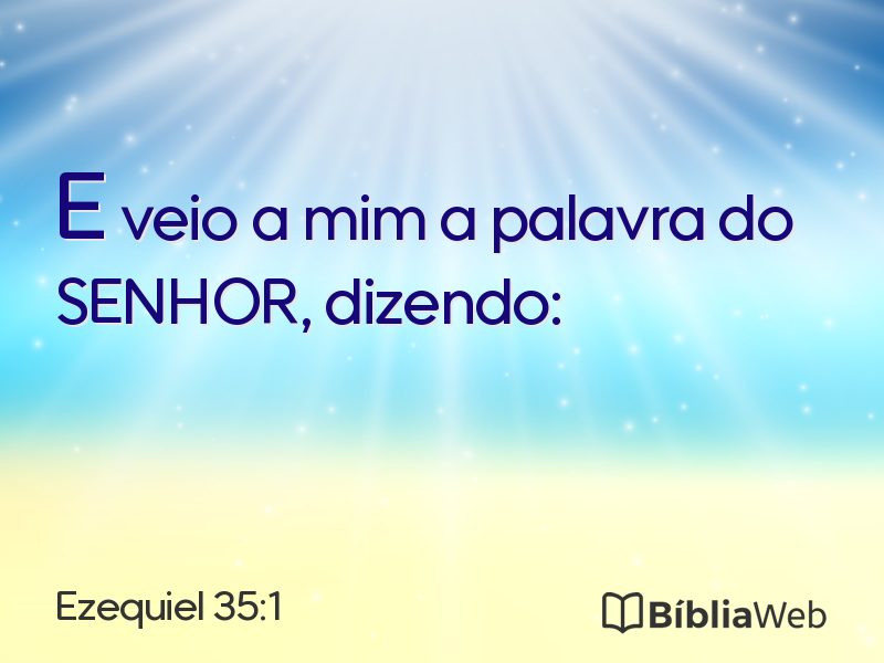 Ezequiel 35:1 em imagem para compartilhar