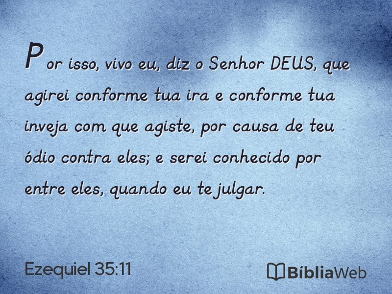 Ezequiel 35:11 em imagem para compartilhar
