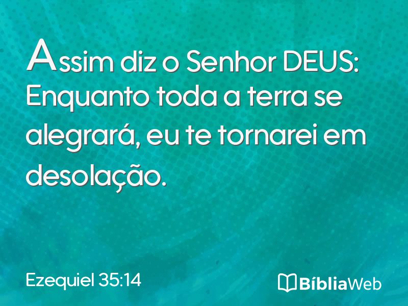 Ezequiel 35:14 em imagem para compartilhar