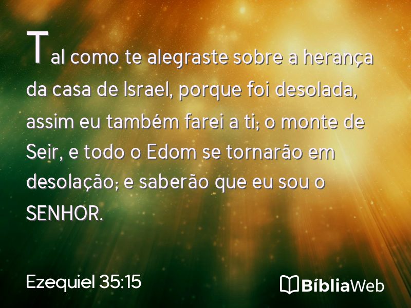 Ezequiel 35:15 em imagem para compartilhar