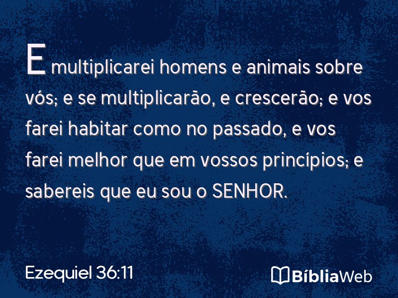 Ezequiel 36:11 em imagem para compartilhar