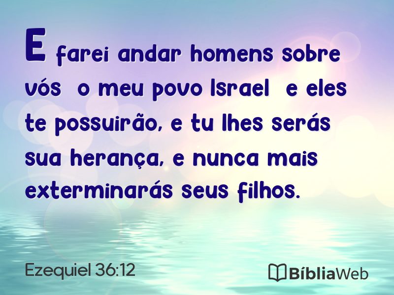Ezequiel 36:12 em imagem para compartilhar