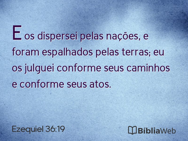 Ezequiel 36:19 em imagem para compartilhar