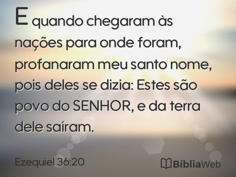 Ezequiel 36:20 em imagem para compartilhar