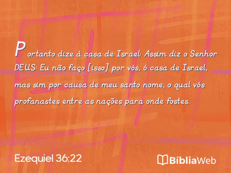 Ezequiel 36:22 em imagem para compartilhar