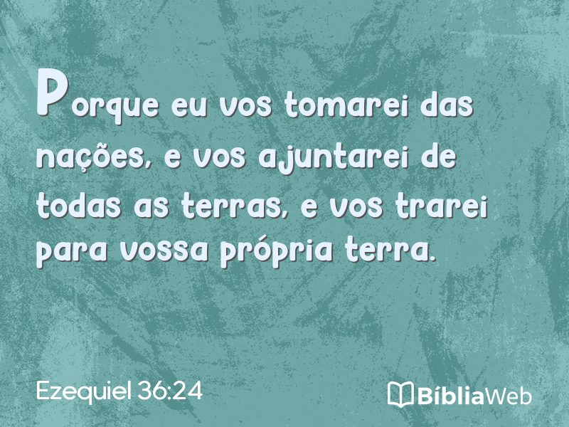 Ezequiel 36:24 em imagem para compartilhar