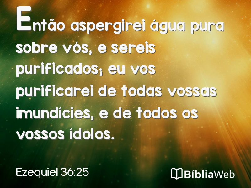 Ezequiel 36:25 em imagem para compartilhar