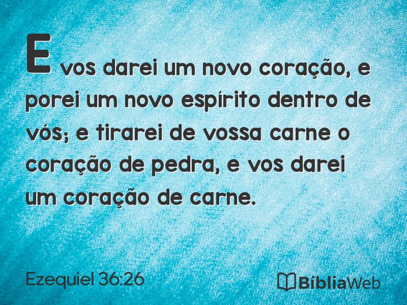 Ezequiel 36:26 em imagem para compartilhar