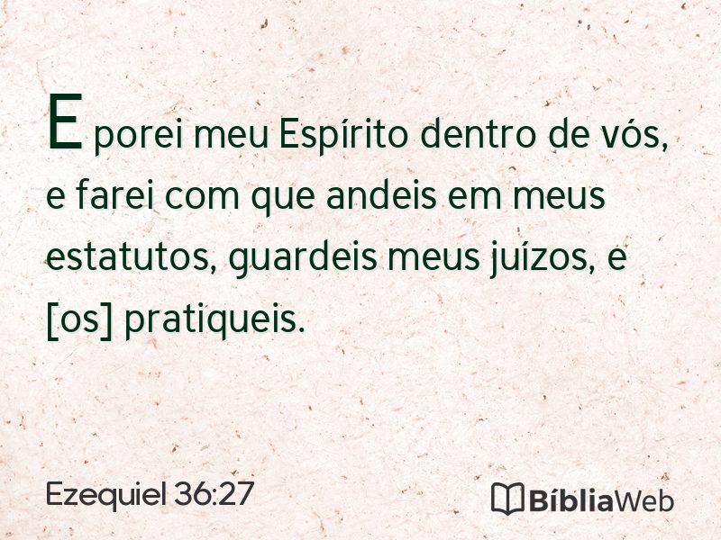 Ezequiel 36:27 em imagem para compartilhar