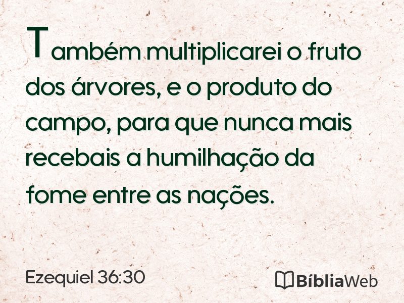 Ezequiel 36:30 em imagem para compartilhar