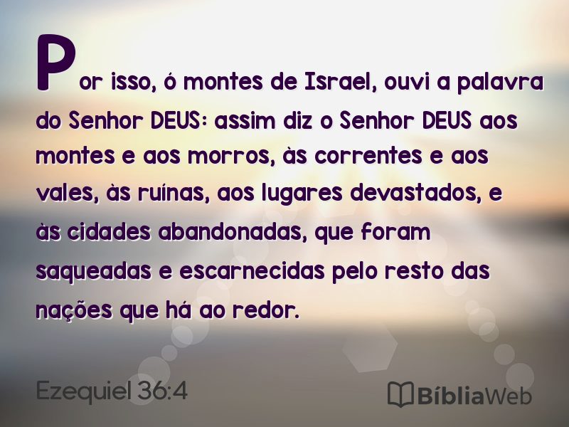 Ezequiel 36:4 em imagem para compartilhar