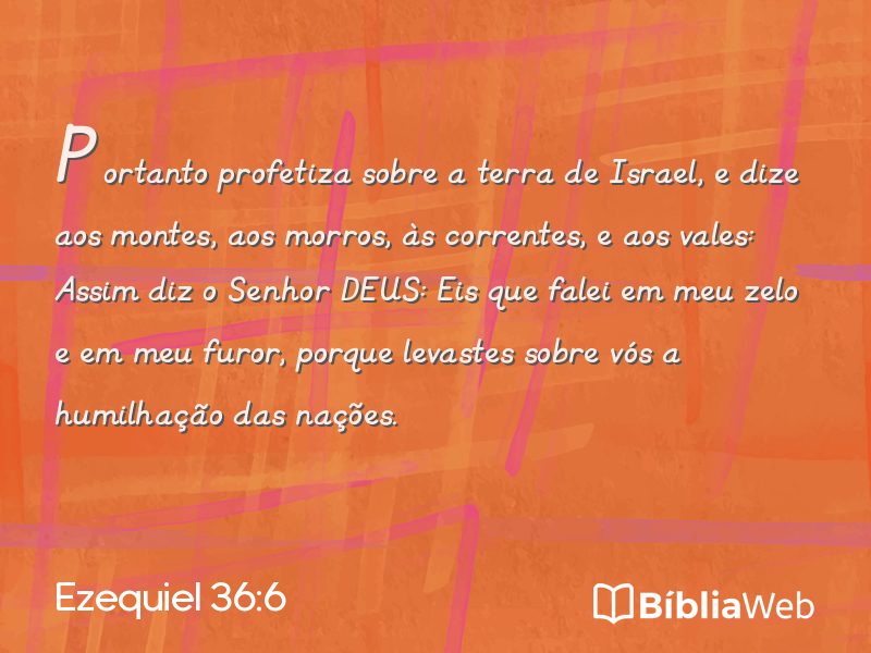 Ezequiel 36:6 em imagem para compartilhar
