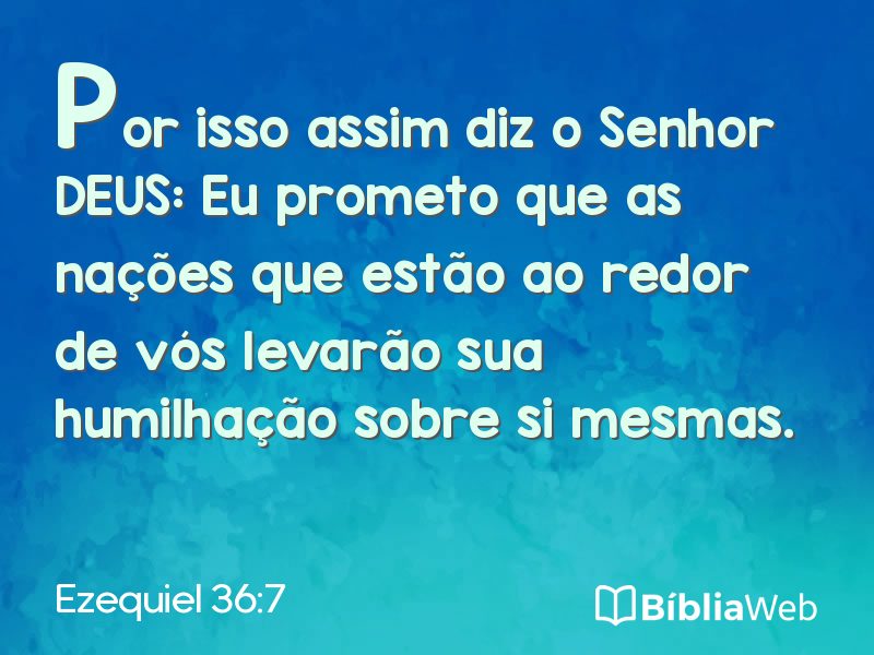 Ezequiel 36:7 em imagem para compartilhar