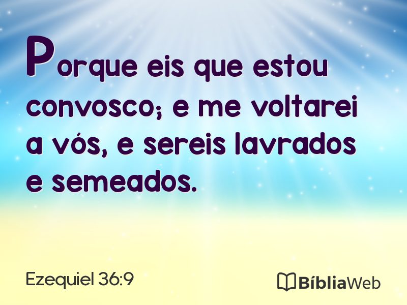 Ezequiel 36:9 em imagem para compartilhar