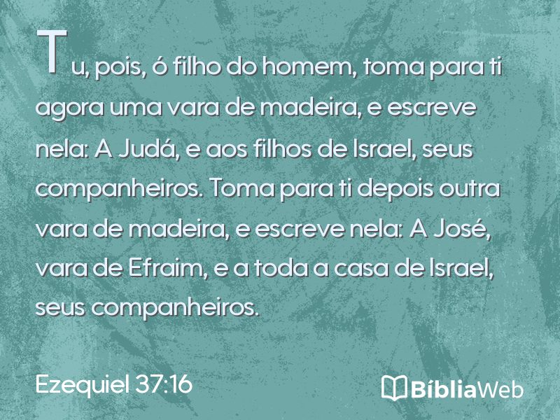 Ezequiel 37:16 em imagem para compartilhar