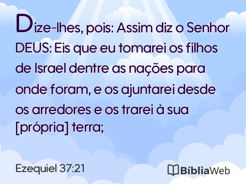 Ezequiel 37:21 em imagem para compartilhar