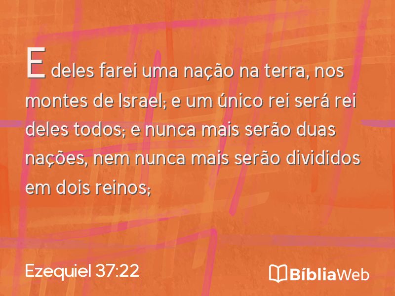 Ezequiel 37:22 em imagem para compartilhar