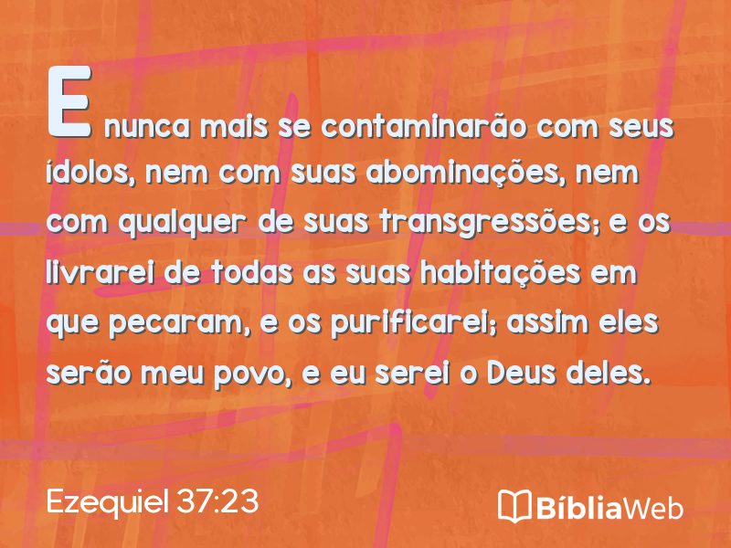 Ezequiel 37:23 em imagem para compartilhar