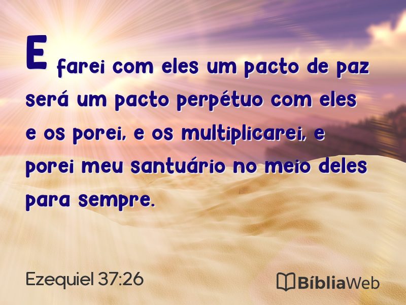 Ezequiel 37:26 em imagem para compartilhar