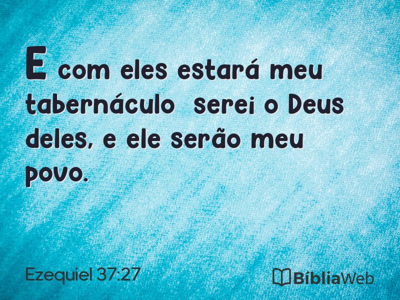Ezequiel 37:27 em imagem para compartilhar