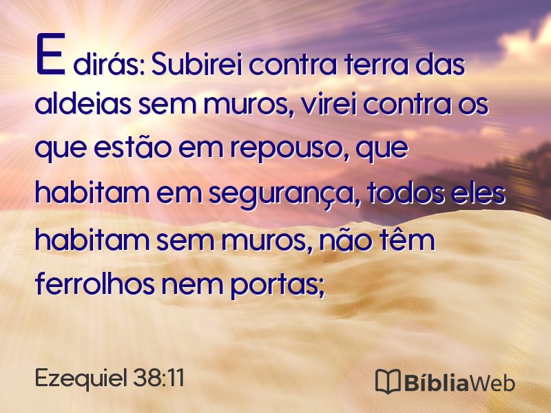 Ezequiel 38:11 em imagem para compartilhar