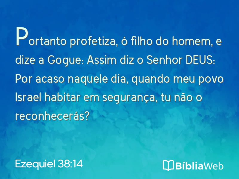 Ezequiel 38:14 em imagem para compartilhar