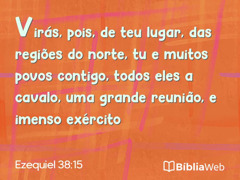 Ezequiel 38:15 em imagem para compartilhar