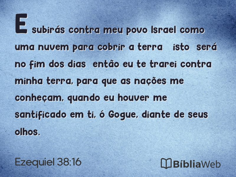 Ezequiel 38:16 em imagem para compartilhar