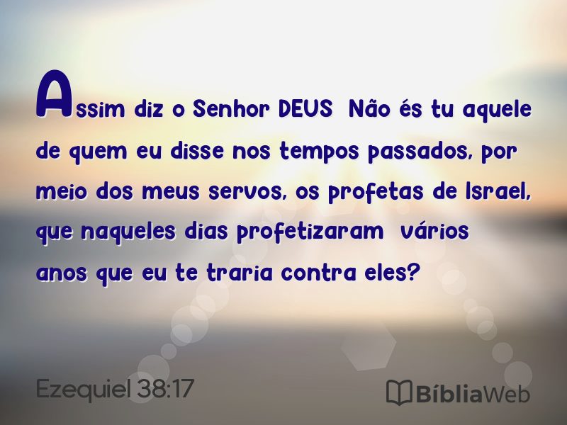 Ezequiel 38:17 em imagem para compartilhar