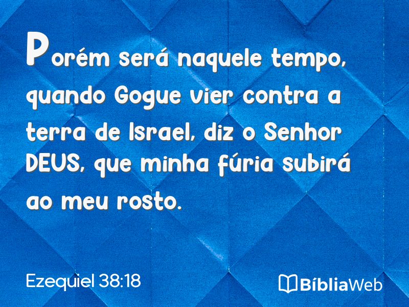 Ezequiel 38:18 em imagem para compartilhar