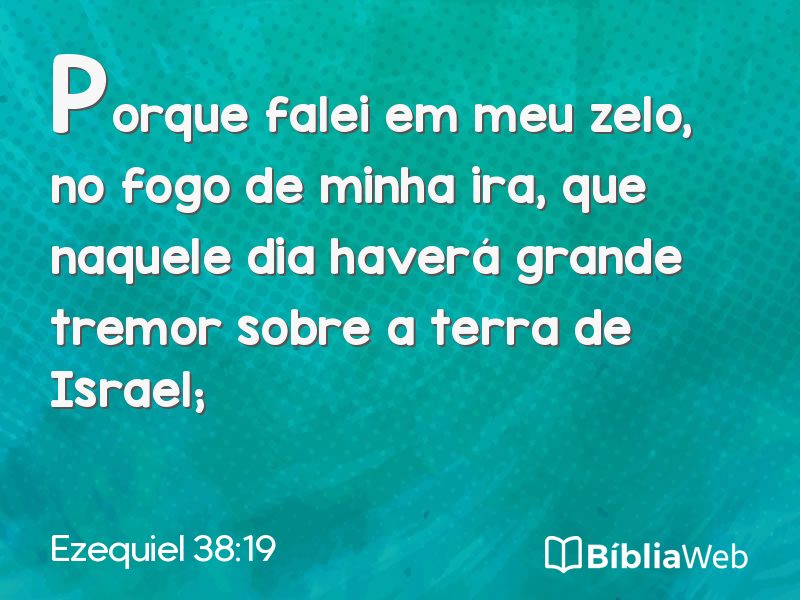 Ezequiel 38:19 em imagem para compartilhar