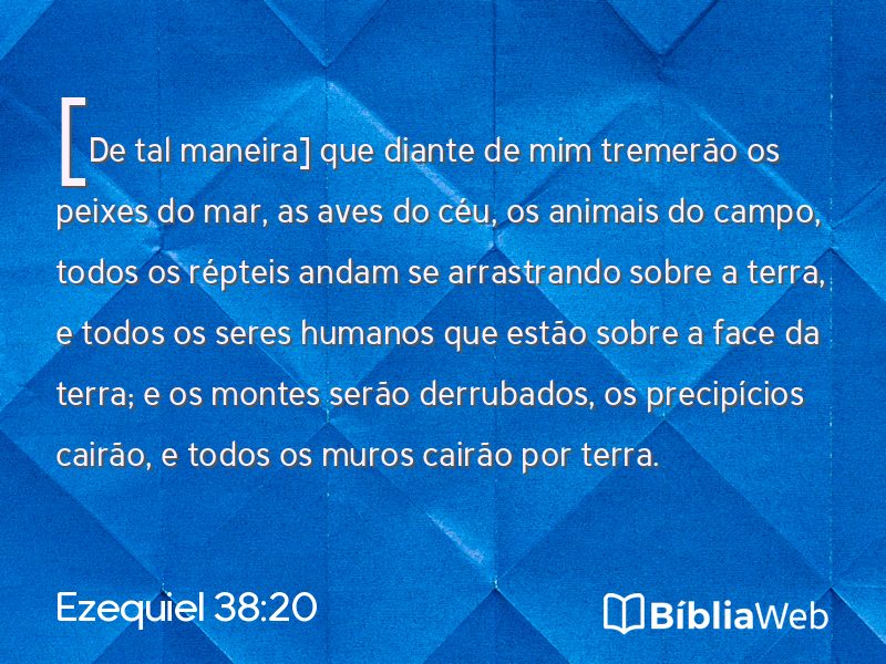 Ezequiel 38:20 em imagem para compartilhar