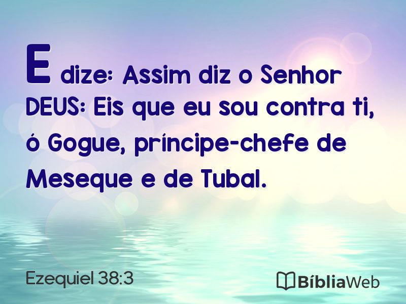 Ezequiel 38:3 em imagem para compartilhar