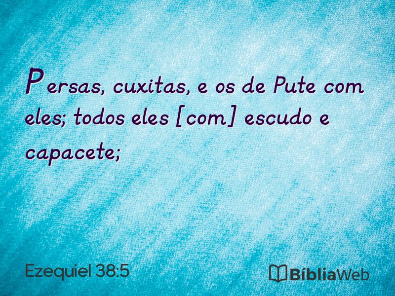 Ezequiel 38:5 em imagem para compartilhar
