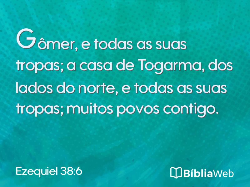 Ezequiel 38:6 em imagem para compartilhar