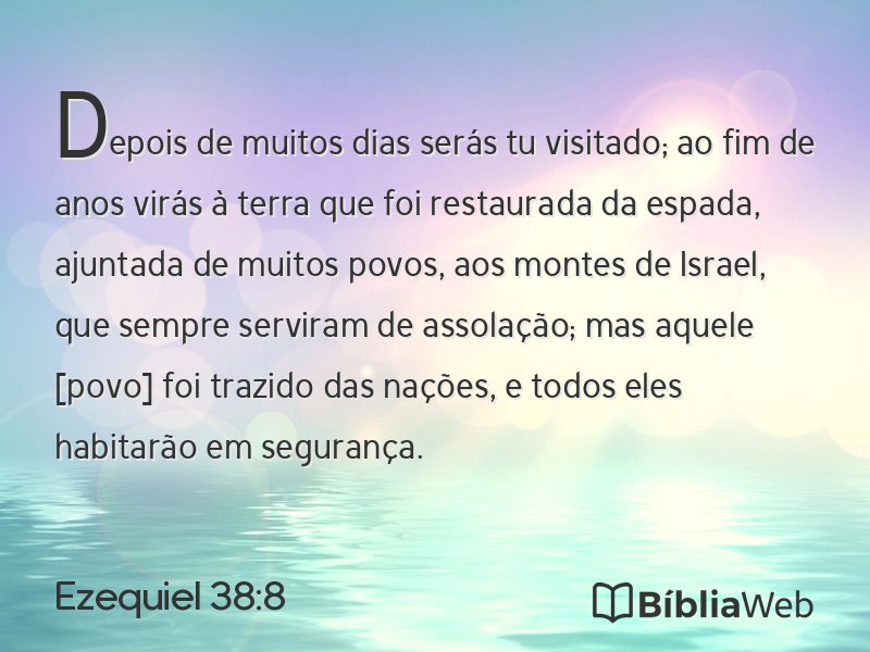 Ezequiel 38:8 em imagem para compartilhar