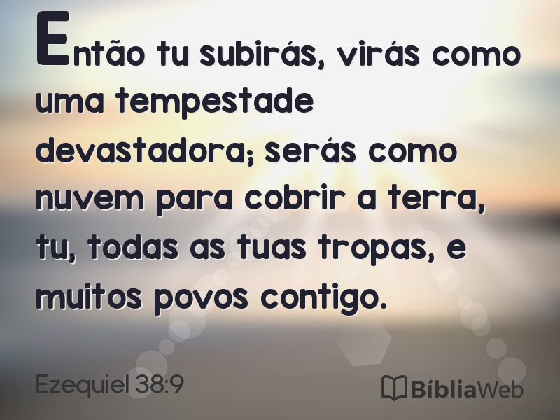 Ezequiel 38:9 em imagem para compartilhar