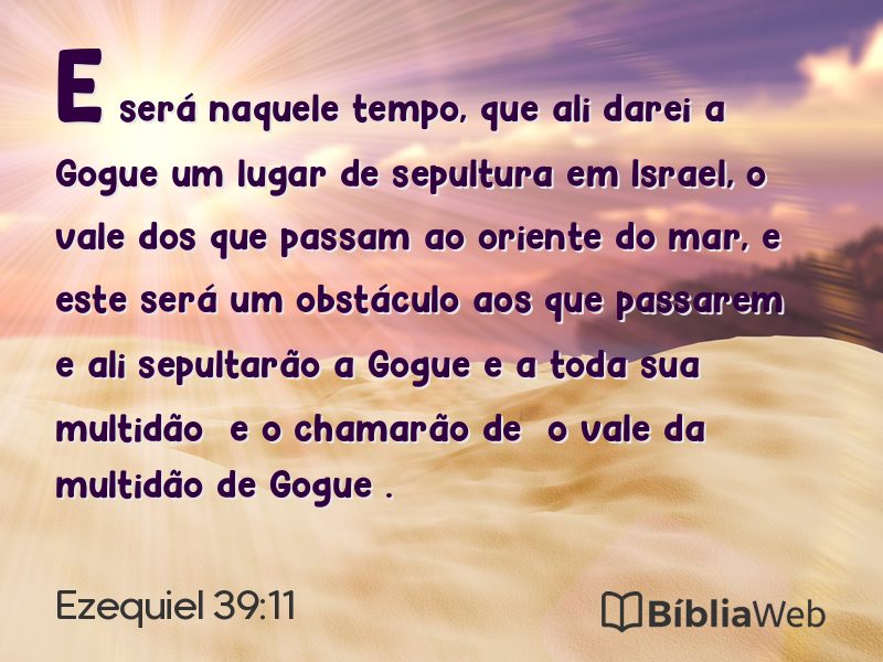 Ezequiel 39:11 em imagem para compartilhar