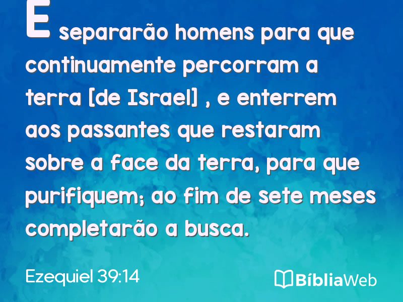 Ezequiel 39:14 em imagem para compartilhar