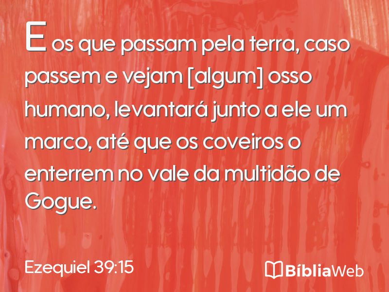 Ezequiel 39:15 em imagem para compartilhar