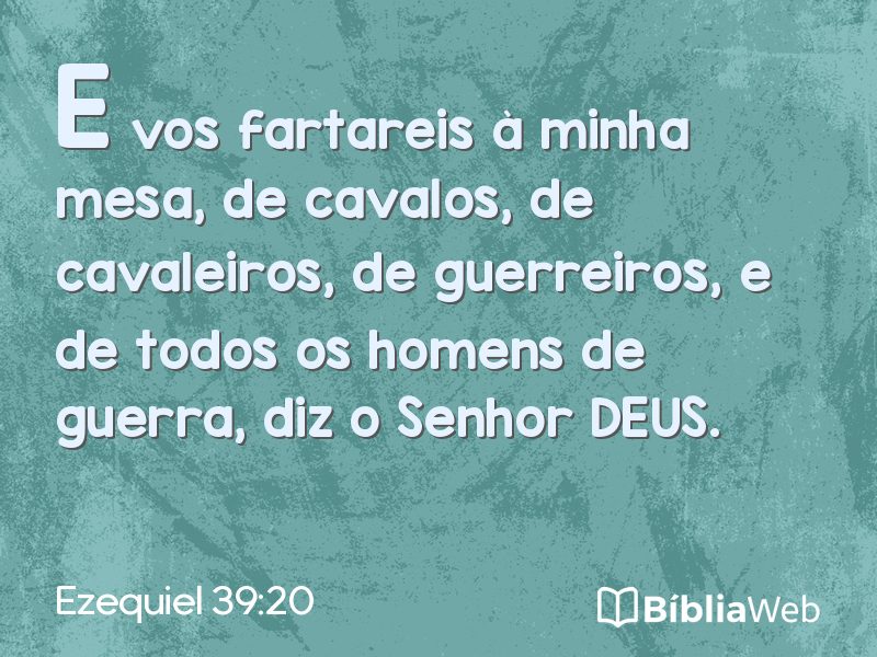 Ezequiel 39:20 em imagem para compartilhar