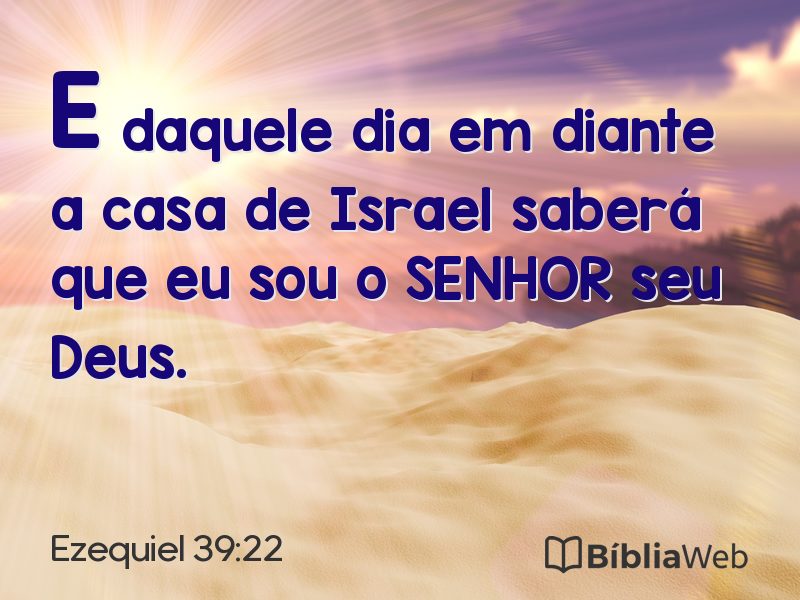 Ezequiel 39:22 em imagem para compartilhar