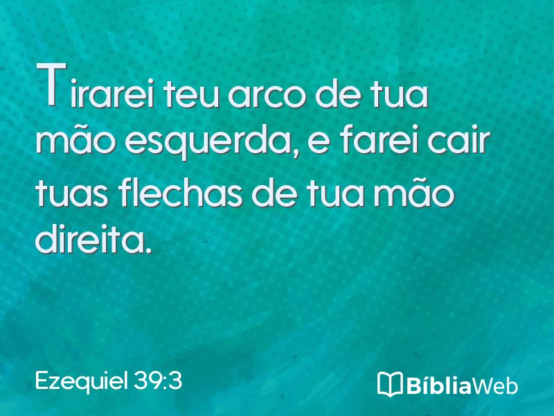 Ezequiel 39:3 em imagem para compartilhar