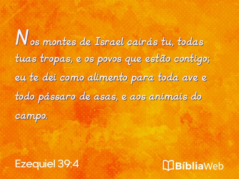 Ezequiel 39:4 em imagem para compartilhar