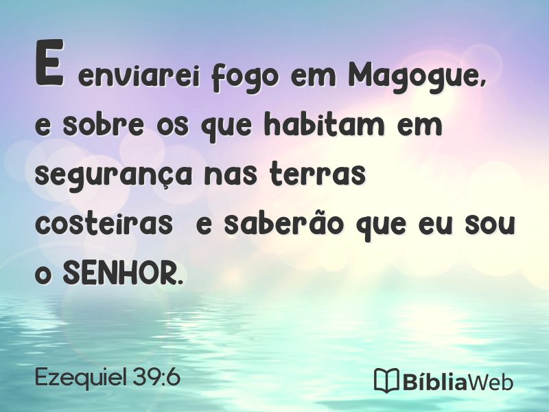 Ezequiel 39:6 em imagem para compartilhar