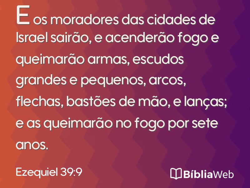Ezequiel 39:9 em imagem para compartilhar
