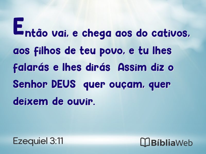 Ezequiel 3:11 em imagem para compartilhar